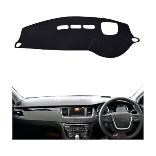 LINTINGLIHAI Auto Armaturenbrett Abdeckung für Peugeot 508 2010-2018, Anti-UV Dashboard Matte Schutz Teppich Rutschfester Armaturenbrett-Abdeckung Innenmatte,A/RHD von LINTINGLIHAI