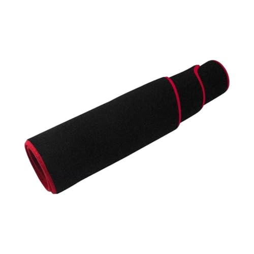 LINTINGLIHAI Auto Armaturenbrett Abdeckung für Polo AW AW1 MK6 2017-2022, Anti-UV Dashboard Matte Schutz Teppich Rutschfester Armaturenbrett-Abdeckung Innenmatte,A/RHD-Red Edge von LINTINGLIHAI