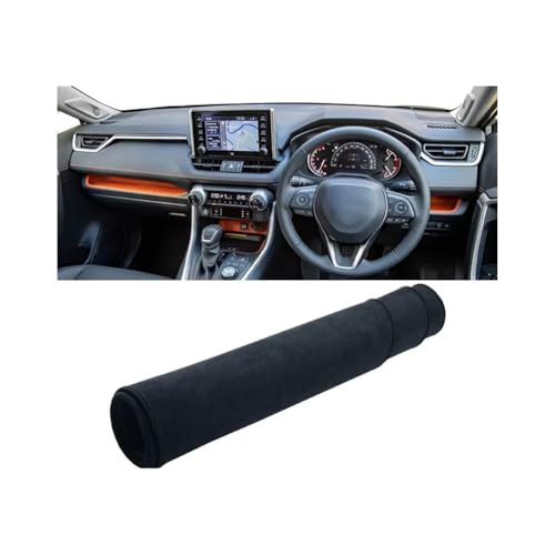 LINTINGLIHAI Auto Armaturenbrett Abdeckung für Toyota RAV4 2019-2024, Anti-UV Dashboard Matte Schutz Teppich Rutschfester Armaturenbrett-Abdeckung Innenmatte,A/RHD von LINTINGLIHAI