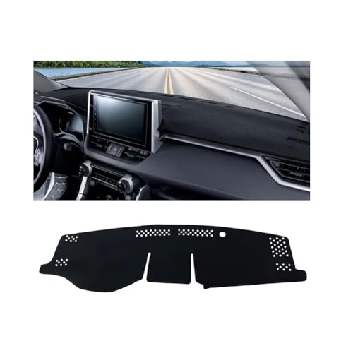 LINTINGLIHAI Auto Armaturenbrett Abdeckung für Toyota RAV4 2019-2024, Anti-UV Dashboard Matte Schutz Teppich Rutschfester Armaturenbrett-Abdeckung Innenmatte,B/LHD von LINTINGLIHAI