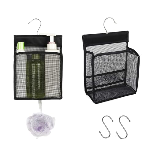 LINTRA Klammerbeutel, 2 Stück Klammerkorb für Wäscheklammern, Schwarz Wäscheklammer Beutel, Wäscheklammern Aufbewahrung mit Haken für Wäscheklammern, Duschgel, Kosmetik LINTRA Klammerbeutel, 2 Stück Klammerkorb für Wäscheklammern, Schwarz Wäscheklammer Beutel, Wäscheklammern Aufbewahrung mit Haken für Wäscheklammern, Duschgel, Kosmetik von LINTRA