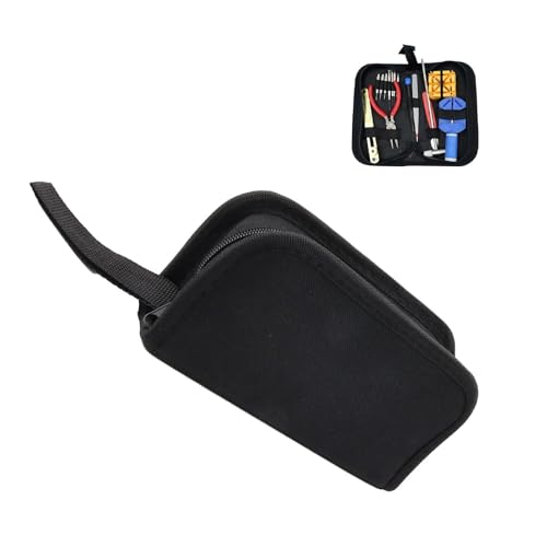 LINTRA Werkzeugtasche Klein, Oxford Werkzeugtaschen mit Reißverschluss und 12 Verstellbaren Ringen, Strapazierfähiger Werkzeug Tasche Klein Leicht zu Tragen, für Klempner, Handwerker und Elektriker von LINTRA