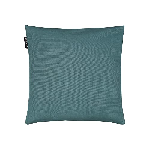 LINUM ANNABELL Kissenhülle, baumwolle, Dunkles Grautürkis, 40 x 40 cm von LINUM