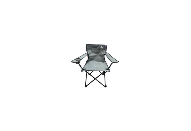 LINUMA Campingstuhl faltbar mit extra großem Getränkehalter, stabiler Klappstuhl schwarz (1 St), Faltbarer Campingstuhl mit XL-Getränkehalter für Festival & Outdoor von LINUMA