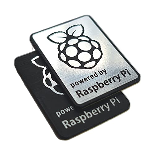 Raspberry Pi Linux Aufkleber-Set (2 Stück) – Linux Chrom Reflective Series von LINUX