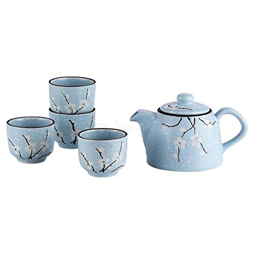 LINWX Japanische und Wind handbemalte Pflaumenblüten-Keramik-Teeservice-Blumentopf, Teetasse, fy1 von LINWX