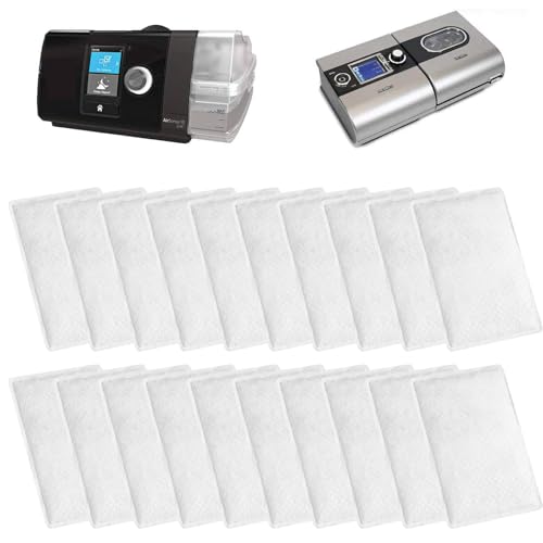20 Stück CPAP Filter Premium CPAP Filters Wegwerfbar Luftfilter für ResMed Air 10, Airsense 10, Aircurve 10, S9 Series Maschinen Ersatz von LINXIU