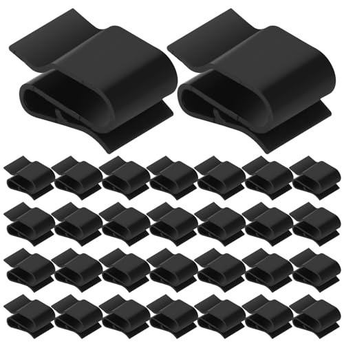 Solarpanel Kabelklemmen Photovoltaik Kabelclips Kabelhalter Kabelbinder Anhängerrahmen Drahtklemmen für Solarmodul Fixierung 30 Stück Schwarz von LINXIU