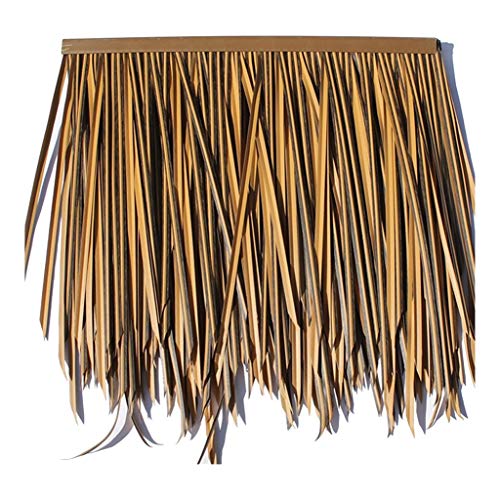 Künstliche Strohdach Fliese Palm Thatch Roll Kunststoff Palm Thatch Robust Palmblatt Simulation Strohdach Fliese Künstlichen Kunststoff Stroh Bauernhaus Pavillon Stroh Dachdekoration (Farbe: Gelb A, G von LINYUES