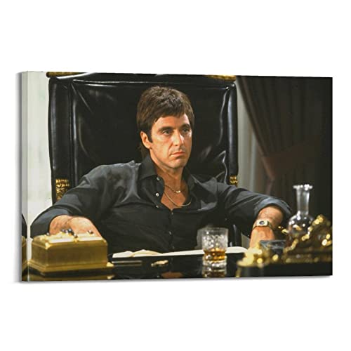LINZ Godfather Al Pacino Scarface Poster Dekorative Malerei Leinwand Wandposter und Kunstbild Druck Moderne Familie Schlafzimmer Dekor Poster 30 x 45 cm von LINZ