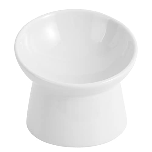 Katzennapf Keramik Erhöht Futternapf Katze - Anti Erbrechen Fressnapf Katze mit 15° Neigung Design - 15,5 cm Extra Breite Futternäpfe für Katzen Stressfreie - Katzennäpfe Schützen den Nacken- 280 ml Katzennapf Keramik Erhöht Futternapf Katze - Anti Erbrechen Fressnapf Katze mit 15° Neigung Design - 15,5 cm Extra Breite Futternäpfe für Katzen Stressfreie - Katzennäpfe Schützen den Nacken- 280 ml von LIONWEI LIONWELI