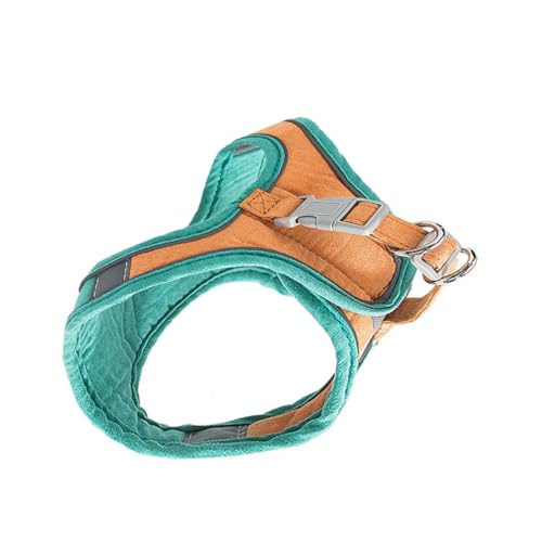 LIOOBO 1 Satz Katzengeschirr mit Verstellbarem Brustgurt und Leine Ausbruchsicheres Leichtes Design für Komfortables Outdoor Spazierengehen mit Reflektierenden Streifen Orange und Grün LIOOBO 1 Satz Katzengeschirr mit Verstellbarem Brustgurt und Leine Ausbruchsicheres Leichtes Design für Komfortables Outdoor Spazierengehen mit Reflektierenden Streifen Orange und Grün von LIOOBO