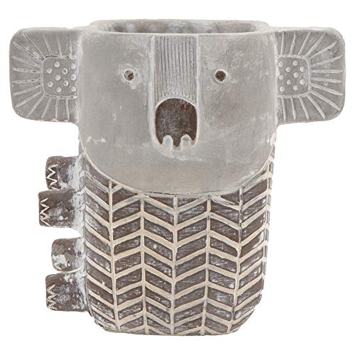 LIOOBO 1 Stück Koala Blumentopf Süßer Tierblumentopf Botanisch Im Freien Harry Tierdekoration Außen Tierischer Blumentopf Tierische Pflanzentöpfe Form Zement Dunkelgrau von LIOOBO