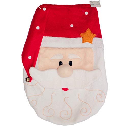 LIOOBO 1 stück Weihnachten weihnachtsmann toilettensitzbezug weiche toilettenmatte toilettendeckel Abdeckung für Hotel zu Hause weihnachtsschmuck Weihnachten von LIOOBO
