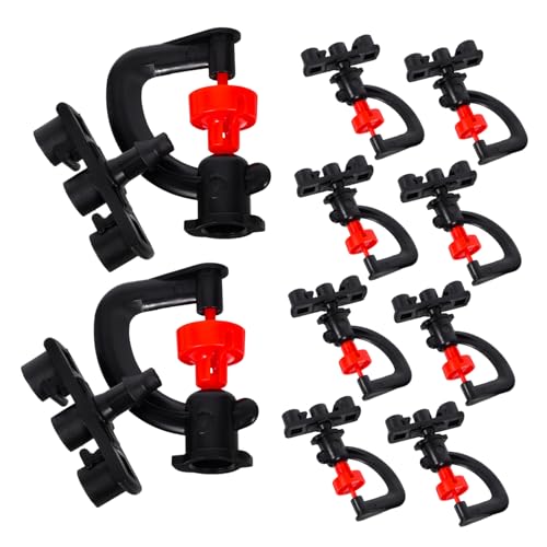 LIOOBO 10 Stück Teiliges G Type Mikrosprinkler Drehbare Sprühdüse für Gartenbewässerung Einfache Installation für Blumen und Obstbäume Schwarz LIOOBO 10 Stück Teiliges G Type Mikrosprinkler Drehbare Sprühdüse für Gartenbewässerung Einfache Installation für Blumen und Obstbäume Schwarz von LIOOBO