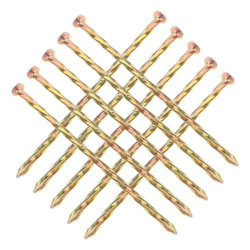 LIOOBO 10 Stück Teiliges Spiral bodenpfähle aus Metall Robuste Garten Einfassung und Kunstrasen nägel Einfach zu Befestigen für Rasenkanten Zelte und Terrassenbefestigung von LIOOBO