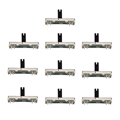LIOOBO 10 Stücke B50K 45mm Schiebepotentiometer Board Modul Einstellbare Schieberegler Dimmer Lichter Mischer Fader 50 Karat Ohm Mono Potentiometer LIOOBO 10 Stücke B50K 45mm Schiebepotentiometer Board Modul Einstellbare Schieberegler Dimmer Lichter Mischer Fader 50 Karat Ohm Mono Potentiometer von LIOOBO