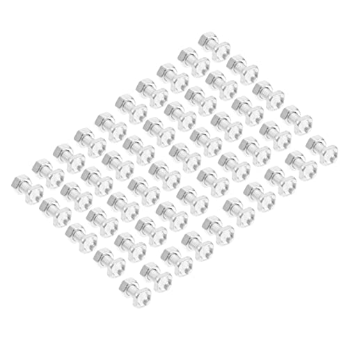 LIOOBO 100 Sätze Aluminium Schrauben und Muttern für Gewächshäuser Wetterfeste Zubehörteile für Sicheren Halt von Glasplatten für Reparaturen und Verstärkungen bei Stürmen LIOOBO 100 Sätze Aluminium Schrauben und Muttern für Gewächshäuser Wetterfeste Zubehörteile für Sicheren Halt von Glasplatten für Reparaturen und Verstärkungen bei Stürmen von LIOOBO