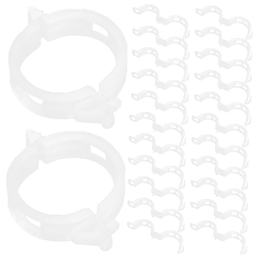 LIOOBO 100 Stück Pflanzenstützen Gartenclips Transparente Clips für Tomaten Gurken Blumen Fördert Gesundes Wachstum und Stabilität Ihrem Garten von LIOOBO
