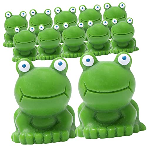 LIOOBO 12stücke Mini Frosch Figuren Aus Resin Dekorative Tier Ornamente Für Mini-gärten Mooslandschaften Und Pflanzgefäße Lebendige Miniatur Tierfiguren Für DIY Landschaften von LIOOBO