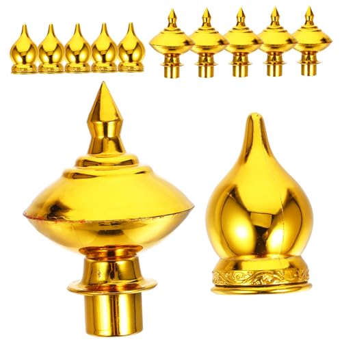 LIOOBO 12Stücke Fahnenmast Topper Wetterfester Fahnenmast Ballaufsatz für Gartenflaggen zu Montierendes Endstück Accessoire Robustes Design für Wetterbedingungen von LIOOBO
