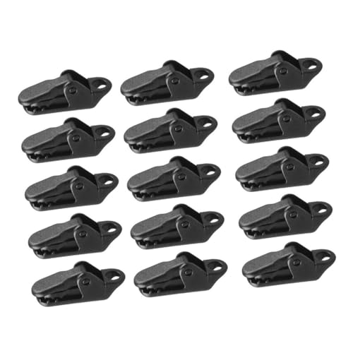 LIOOBO 15 Stück Teiliges Zelt Clips für Outdoor mit Winddichter Klammerfunktion Langlebige Plane Befestigungsklammern mit Einzigartigem Design Geeignet für Camping Wandern Angeln und von LIOOBO