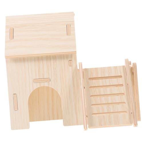 LIOOBO 1Satz Hamsterversteck aus Holz Multifunktionales Haustierhaus für Meerschweinchen Zwerghamster und Kleine Nager Sicheres und Langlebiges für Entspannung und Spaß von LIOOBO