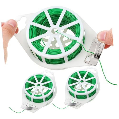 LIOOBO 2 Rollen Pflanzenbinder Grüne Bindebänder für Kletterpflanzen Flexible Unterstützung mit Trimmer für Gartenarbeiten und Pflanzenfixierung Insgesamt LIOOBO 2 Rollen Pflanzenbinder Grüne Bindebänder für Kletterpflanzen Flexible Unterstützung mit Trimmer für Gartenarbeiten und Pflanzenfixierung Insgesamt von LIOOBO