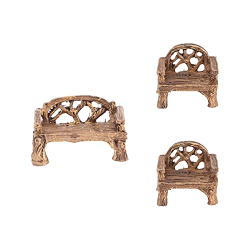 LIOOBO 2 Sätze Mini-Stuhl Miniatur Im Freien Dekorationen Mini -Bank Gartenbank Mini-stühle Mikrolandschaftsdekoration Mini-gartenmöbel Gartenverzierung Harz 3 Stücke * 2 LIOOBO 2 Sätze Mini-Stuhl Miniatur Im Freien Dekorationen Mini -Bank Gartenbank Mini-stühle Mikrolandschaftsdekoration Mini-gartenmöbel Gartenverzierung Harz 3 Stücke * 2 von LIOOBO