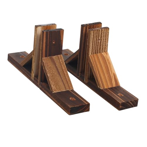 LIOOBO 2 Stück Gartenzaun Basis Holzständer für Zaunhalterung Stabiler Zaunfuß für Sichtschutz und Gartenaccessoires Langlebig und Installieren von LIOOBO