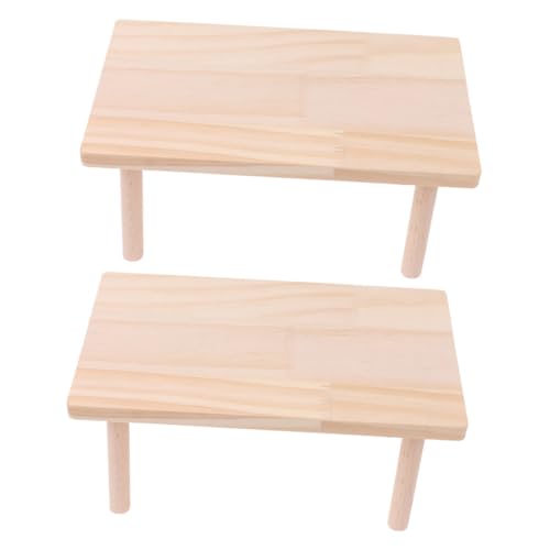 LIOOBO 2stücke Hamster Holzplattform Kletterspielzeug Für Kleintiere Langlebige Und Robuste Plattformen Aus Hochwertigem Holz Für Hamster Meerschweinchen Und Andere Kleintiere von LIOOBO