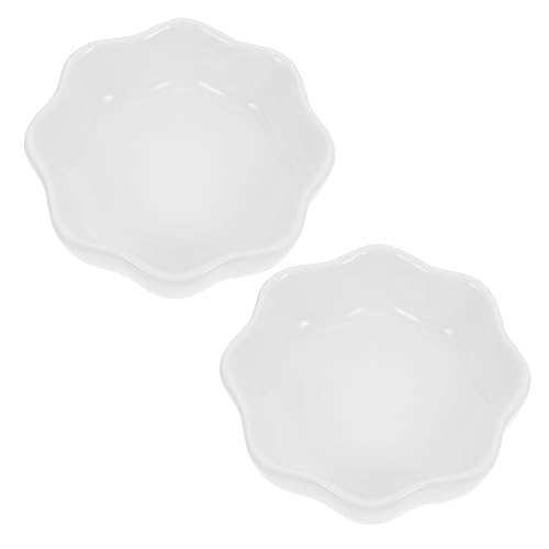 LIOOBO 2 Stück Keramische Futterschalen für Hamster Robust Waschbar Umkippen für Chinchillas und Kleintiere Mini Hochwertige Materialqualität von LIOOBO
