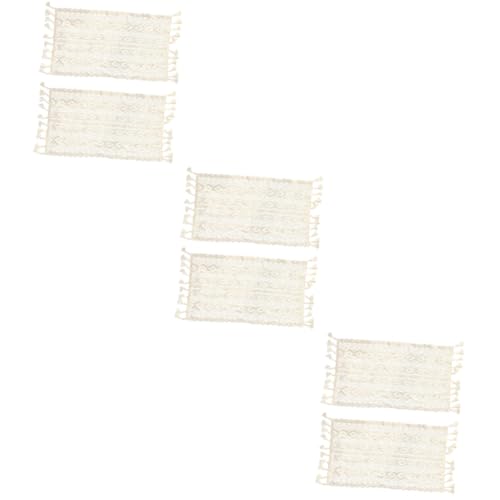 LIOOBO 2 Stück Makramee Tischset Im Boho Stil - 24x40 cm - Rustikale Tischdekoration Für Hochzeit Weihnachten Und Partys Ideal Für Landhaus Und Wohnurlaub Beige/Weiß LIOOBO 2 Stück Makramee Tischset Im Boho Stil - 24x40 cm - Rustikale Tischdekoration Für Hochzeit Weihnachten Und Partys Ideal Für Landhaus Und Wohnurlaub Beige/Weiß von LIOOBO