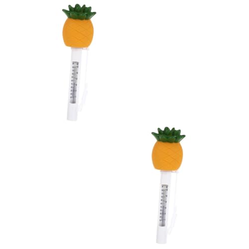 LIOOBO 2 Stück Schwimmendes Poolthermometer im Ananasdesign und Bruchsicher zur Messung Wassertemperatur Pools und Teichen Kinderfreundlich und Attraktiv LIOOBO 2 Stück Schwimmendes Poolthermometer im Ananasdesign und Bruchsicher zur Messung Wassertemperatur Pools und Teichen Kinderfreundlich und Attraktiv von LIOOBO