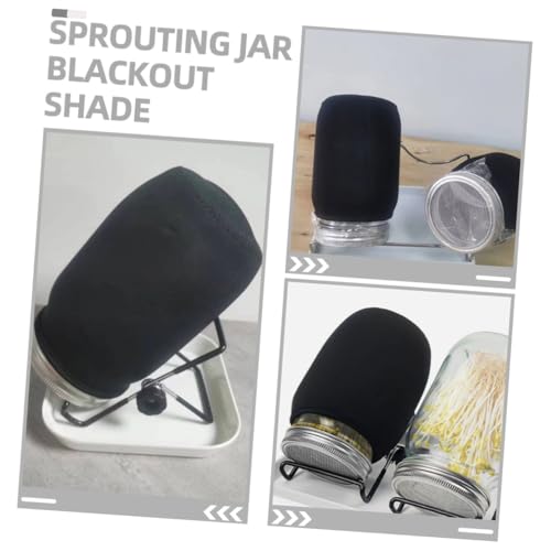 LIOOBO 2 Stück Sprouting Jar Blackout Covers aus Lichtundurchlässigem Wiederverwendbare Einmachglas Sprossenglas Hüllen zum Schutz vor Licht Einfache Anwendung für Keimlinge und LIOOBO 2 Stück Sprouting Jar Blackout Covers aus Lichtundurchlässigem Wiederverwendbare Einmachglas Sprossenglas Hüllen zum Schutz vor Licht Einfache Anwendung für Keimlinge und von LIOOBO