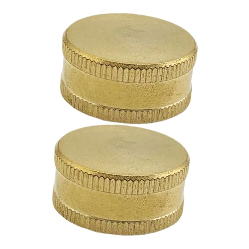 LIOOBO 2 Stück Teiliges Messing Gartenschlauch Endkappen Weiblicher Anschluss Installieren Kompatibel mit Amerikanischen Gartenschläuchen Vielseitiger Schutz für Wasserhahn LIOOBO 2 Stück Teiliges Messing Gartenschlauch Endkappen Weiblicher Anschluss Installieren Kompatibel mit Amerikanischen Gartenschläuchen Vielseitiger Schutz für Wasserhahn von LIOOBO