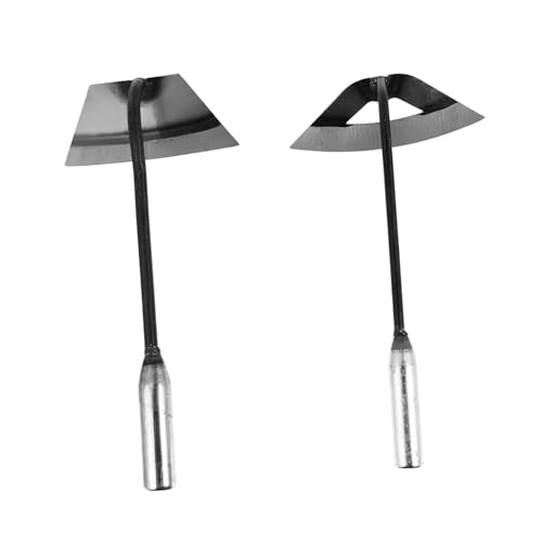 LIOOBO 2stücke Handhacke Gartenwerkzeug Aus Ganzstahl Tragbar Ergonomischer Griff Zum Jäten Pflanzen Und Bodenlockern Für Garten Und Außenbereich von LIOOBO