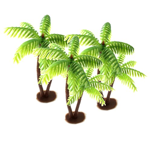LIOOBO 3 STÜCKE Mini Kokospalme Modell Handwerk DIY Kunststoff Micro Landschaft von LIOOBO
