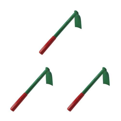 LIOOBO 3 Stück Gartenhacke Werkzeug Gartengeräte handhaben Anlage Schaufel Gartenarbeit Gartenzubehör Garten hacken kleine Hacke Grün Zufällige Farbe von LIOOBO