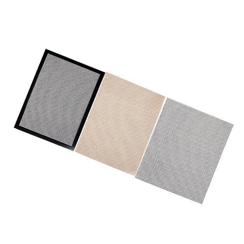 LIOOBO 3 Stück Grillmatte Glasfaser Wiederverwendbare Antihaft BBQ Matten für Gasgrill Elektrogrill und Backofen für Picknick und Restaurant Schmutzabweisend und Einfach zu Reinigen von LIOOBO