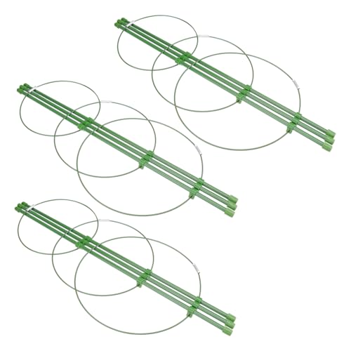 LIOOBO 3 Stück Rankhilfe für Kletterpflanzen aus Robustem mit Grünem Kunststoffmantel Witterungsbeständig Rostfrei für Tomaten Paprika Gemüse und Blumen im Garten LIOOBO 3 Stück Rankhilfe für Kletterpflanzen aus Robustem mit Grünem Kunststoffmantel Witterungsbeständig Rostfrei für Tomaten Paprika Gemüse und Blumen im Garten von LIOOBO