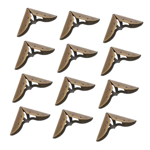 LIOOBO 36stücke Metall Eckenschutz Antik Messing Für Scrapbooking Notizbuch Album Dekorative Schutzwinkel Für Vintage-Stil Selbstklebend Robust Und von LIOOBO