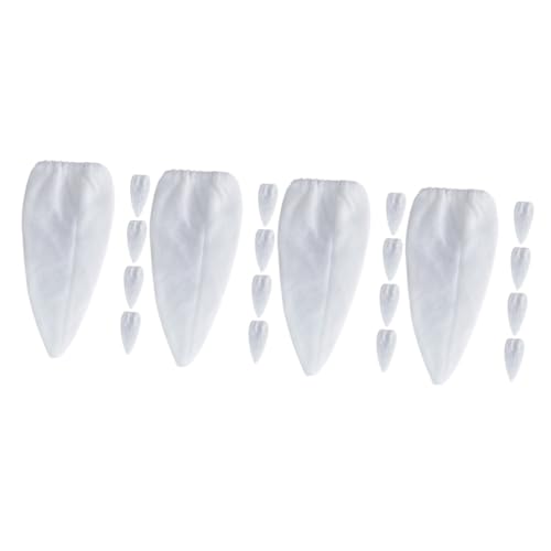 LIOOBO 4 Sätze Schwimmbad Filter Baumwolle Pools Filterreiniger Baden Tasche Filterbecken Staubsauger Filterwatte Teich Vakuumbefugnisse Austausch des Vakuumfilters Nylon Weiß 5 Stück * 4 von LIOOBO