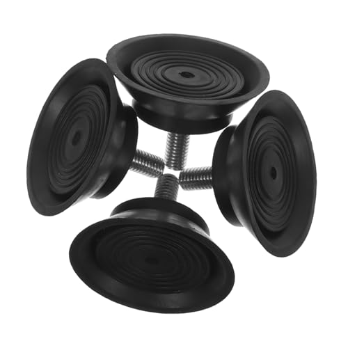 LIOOBO 4 Stück Verstellbare Fitnessgeräte Gummifüße Teiliges Antirutsch Nivellierpads Für Laufband Trainingsräder Möbel Stoßdämpfend Stabilitätsschutz von LIOOBO