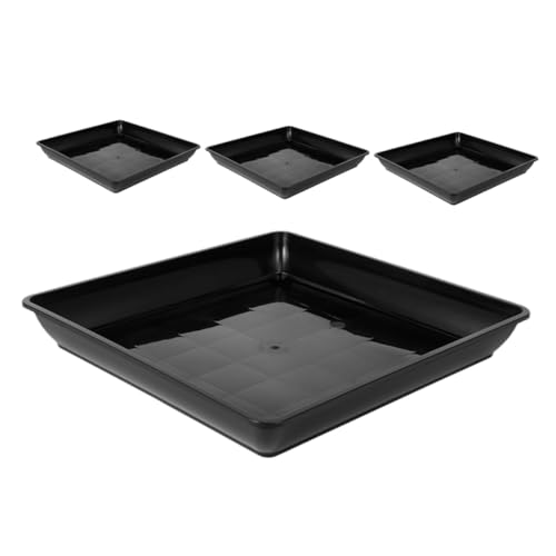 LIOOBO 4stücke Pflanzenuntersetzer Aus Kunststoff Quadratische Tropfschale Für Topfdekoration Im Haus Und Garten Praktische Wasserauffangschale Für Blumentöpfe LIOOBO 4stücke Pflanzenuntersetzer Aus Kunststoff Quadratische Tropfschale Für Topfdekoration Im Haus Und Garten Praktische Wasserauffangschale Für Blumentöpfe von LIOOBO