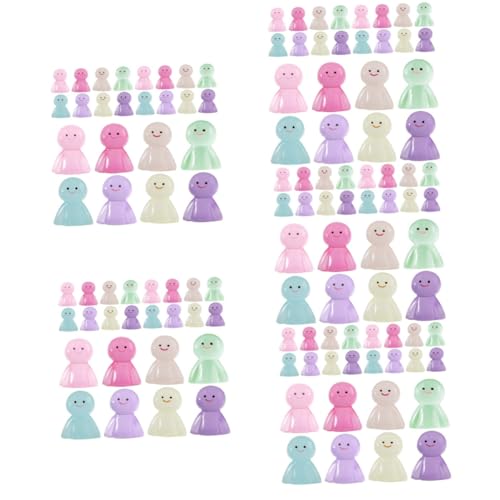 LIOOBO 5 Sätze Leuchtender Puppenanhänger Mädchen Winzig Anlage Pflanzen Miniatur Gefälschte Pflanze Drinnen Fälschung Zubehör Im Freien Kleine Figur Gartenbedarf Harz Stück * 5 von LIOOBO