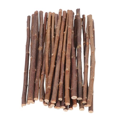 LIOOBO 50 Stück Teiliges Holzstäbe zum Basteln Natürliche Holzzweige Lang für DIY Dekorationen Kreative Holzdeko Vielseitig Verwendbar für Zuhause Modellbauprojekte von LIOOBO