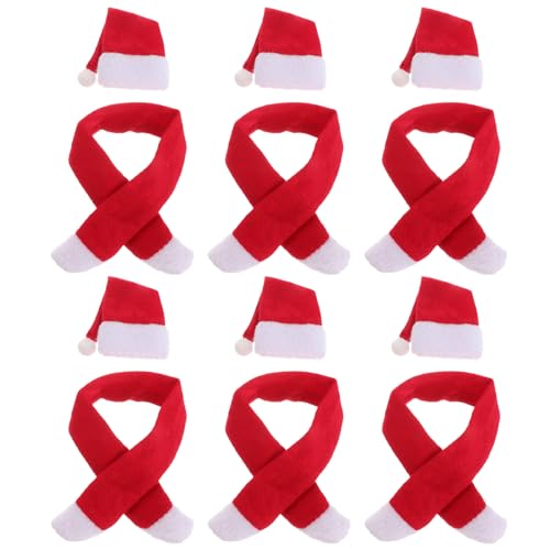 6 sätze weihnachtsmütze schal kreative Flaschen Kappe Flasche Abdeckung Flasche Abdeckung kit für Restaurant Abendessen Hotel 6 sätze weihnachtsmütze schal kreative Flaschen Kappe Flasche Abdeckung Flasche Abdeckung kit für Restaurant Abendessen Hotel von LIOOBO