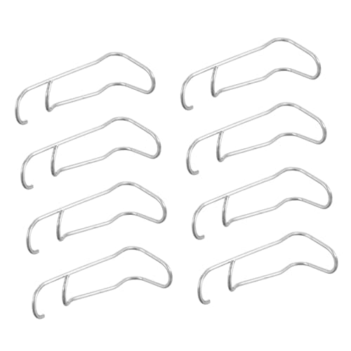 LIOOBO 8 Stück Teiliges Metall Gartenstangen Verbindungsclips aus Robustem Vielseitig Einsetzbar als Gemüsegitter Drahtklammern für Tomaten und Kletterpflanzen Geeignet für Stahlrohre von LIOOBO