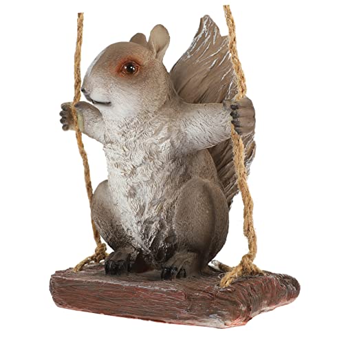 LIOOBO Dekorative Eichhörnchen-Figur Aus Harz Hängende Gartenstatue Für Innen Und Außen Niedlicher Gartenschmuck Im Vintage-Stil Für Garten Terrasse LIOOBO Dekorative Eichhörnchen-Figur Aus Harz Hängende Gartenstatue Für Innen Und Außen Niedlicher Gartenschmuck Im Vintage-Stil Für Garten Terrasse von LIOOBO